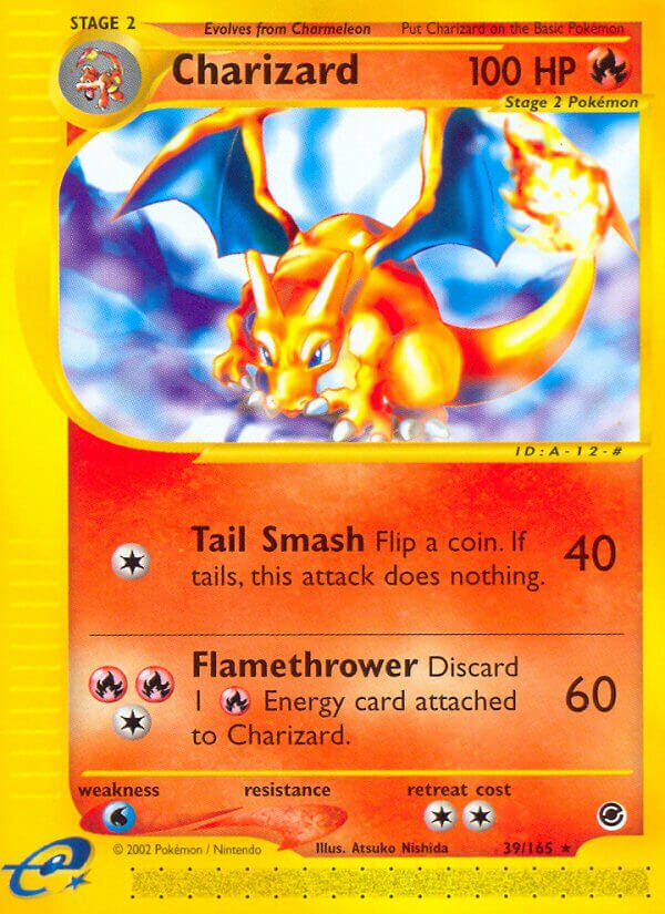 Charizard 039/165 — Expedition Base Set (English Pokémon TCG card)