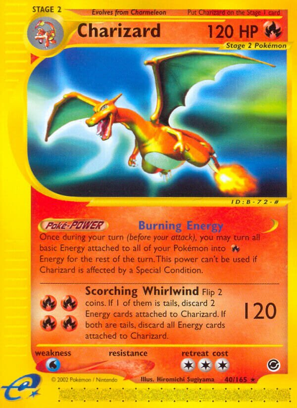 Charizard 040/165 — Expedition Base Set (English Pokémon TCG card)