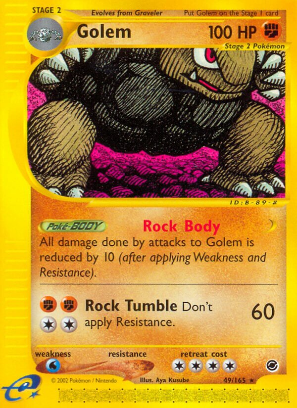 Golem 049/165 — Expedition Base Set (English Pokémon TCG card)