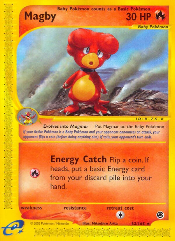 Magby 052/165 — Expedition Base Set (English Pokémon TCG card)