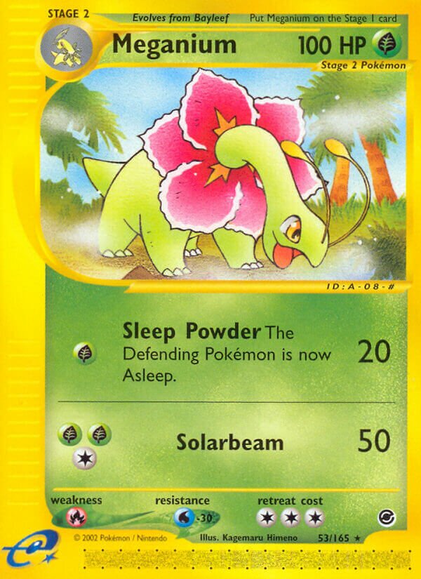 Meganium 053/165 — Expedition Base Set (English Pokémon TCG card)
