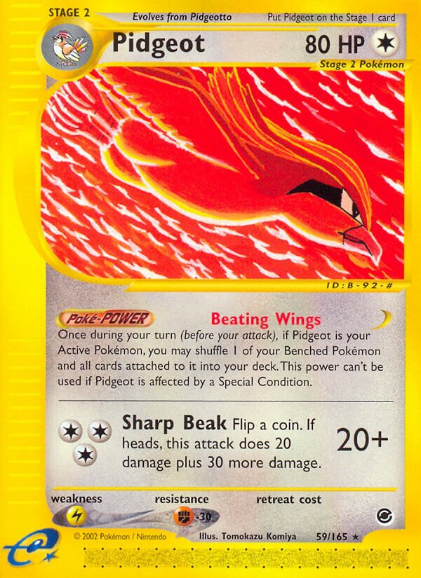 Pidgeot 059/165 — Expedition Base Set (English Pokémon TCG card)