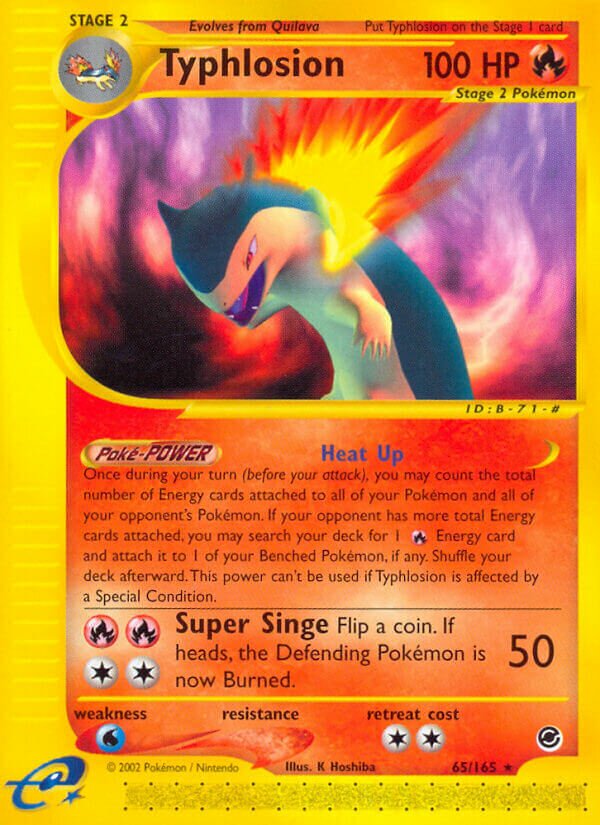 Typhlosion 065/165 — Expedition Base Set (English Pokémon TCG card)