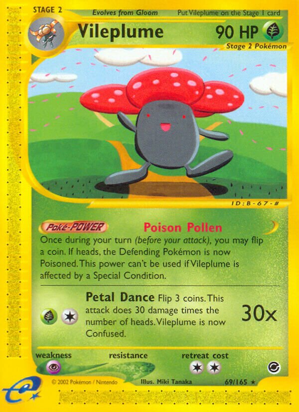 Vileplume 069/165 — Expedition Base Set (English Pokémon TCG card)