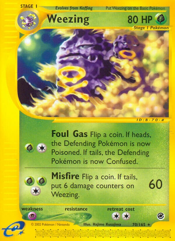 Weezing 070/165 — Expedition Base Set (English Pokémon TCG card)