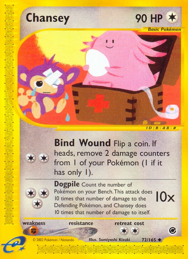 Chansey 072/165 — Expedition Base Set (English Pokémon TCG card)