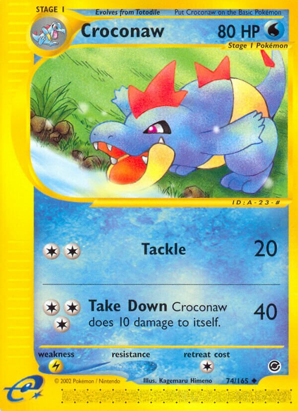 Croconaw 074/165 — Expedition Base Set (English Pokémon TCG card)