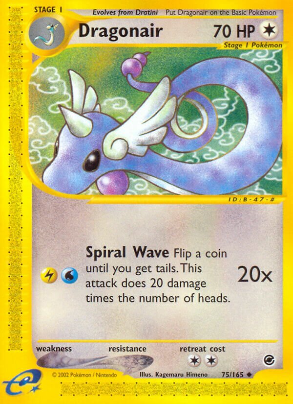 Dragonair 075/165 — Expedition Base Set (English Pokémon TCG card)