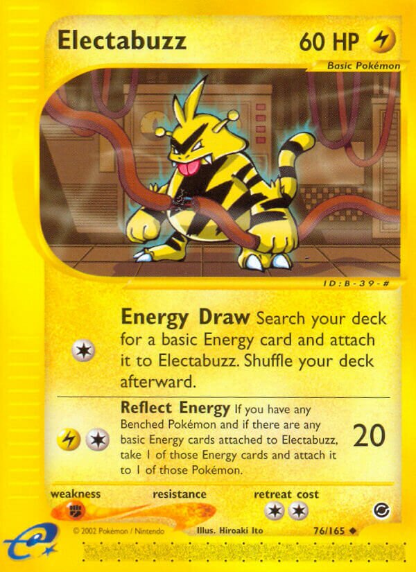 Electabuzz 076/165 — Expedition Base Set (English Pokémon TCG card)