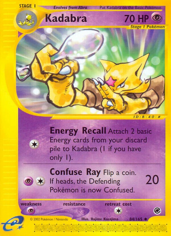 Kadabra 084/165 — Expedition Base Set (English Pokémon TCG card)