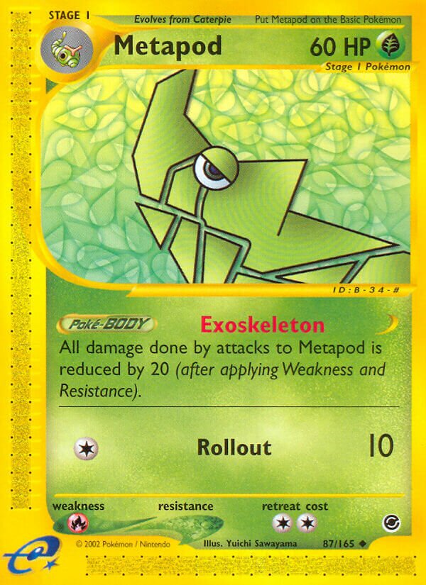 Metapod 087/165 — Expedition Base Set (English Pokémon TCG card)