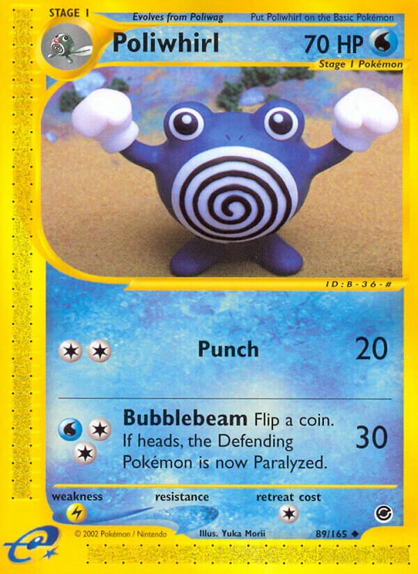 Poliwhirl 089/165 — Expedition Base Set (English Pokémon TCG card)