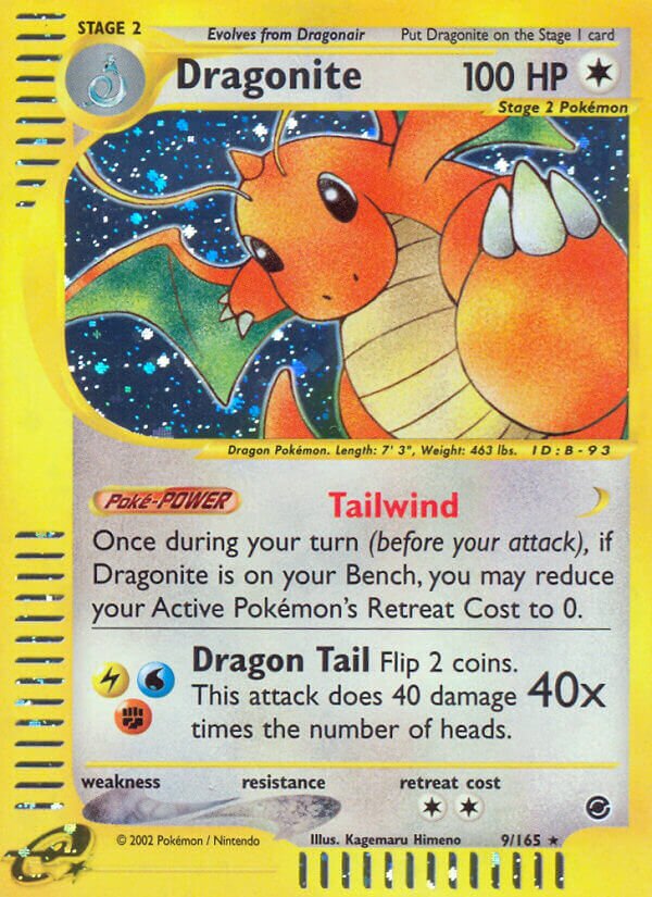 Dragonite 009/165 — Expedition Base Set (English Pokémon TCG card)