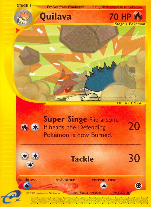 Quilava 091/165 — Expedition Base Set (English Pokémon TCG card)