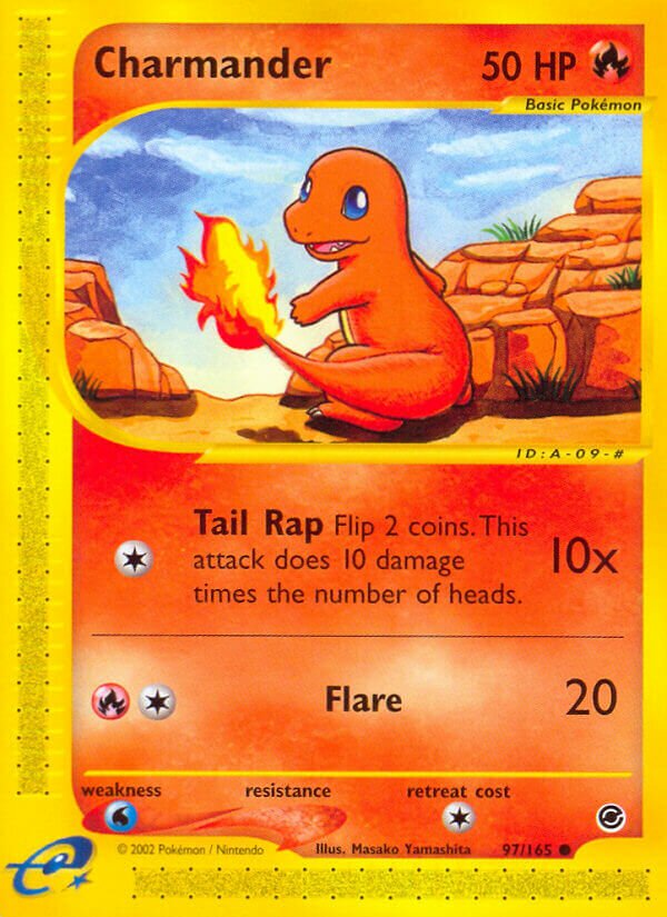 Charmander 097/165 — Expedition Base Set (English Pokémon TCG card)