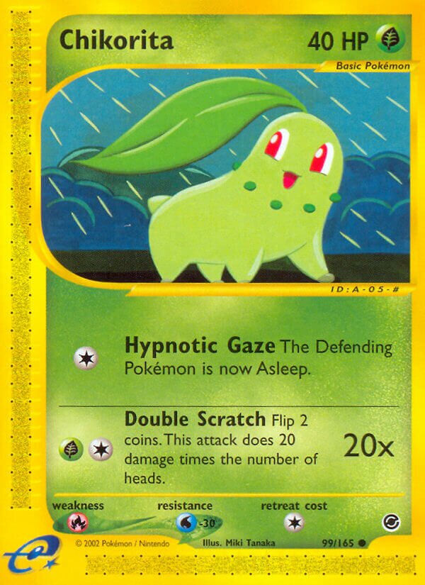 Chikorita 099/165 — Expedition Base Set (English Pokémon TCG card)