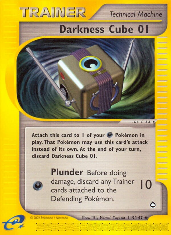 Darkness Cube 01 119/186 — Aquapolis (English Pokémon TCG card)