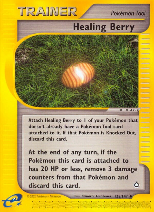 Healing Berry 125/186 — Aquapolis (English Pokémon TCG card)