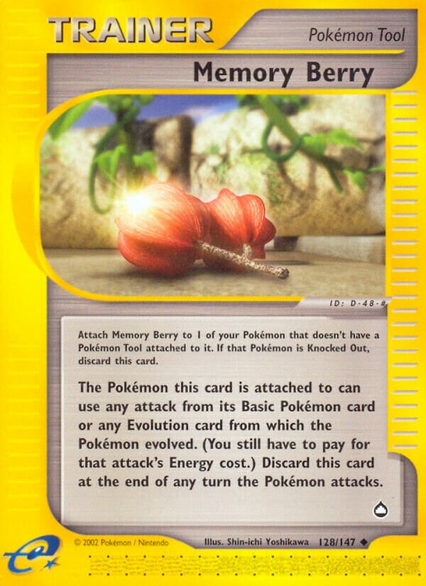 Memory Berry 128/186 — Aquapolis (English Pokémon TCG card)