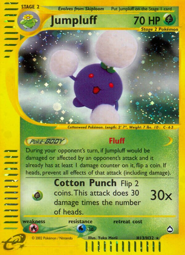 Jumpluff H13 — Aquapolis (English Pokémon TCG card)