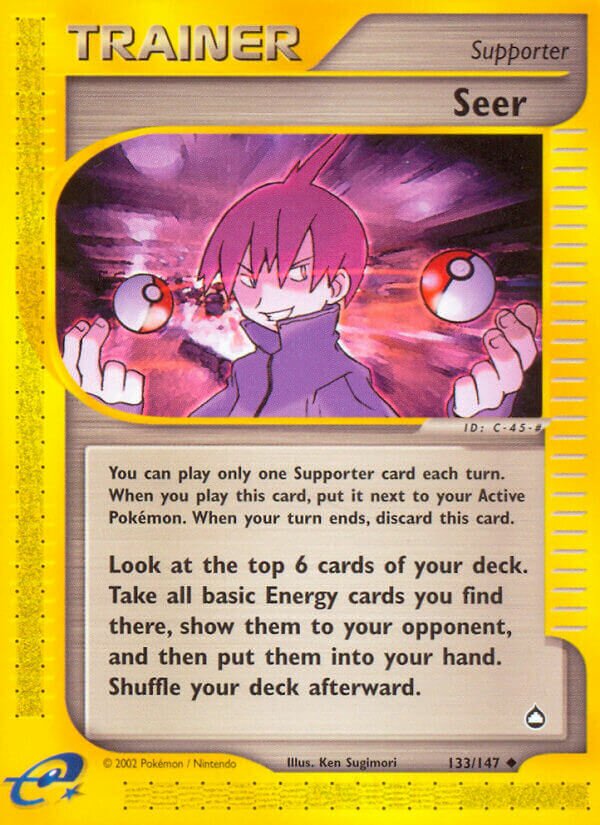 Seer 133/186 — Aquapolis (English Pokémon TCG card)
