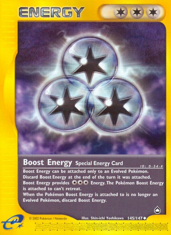 Boost Energy 145/186 — Aquapolis (English Pokémon TCG card)