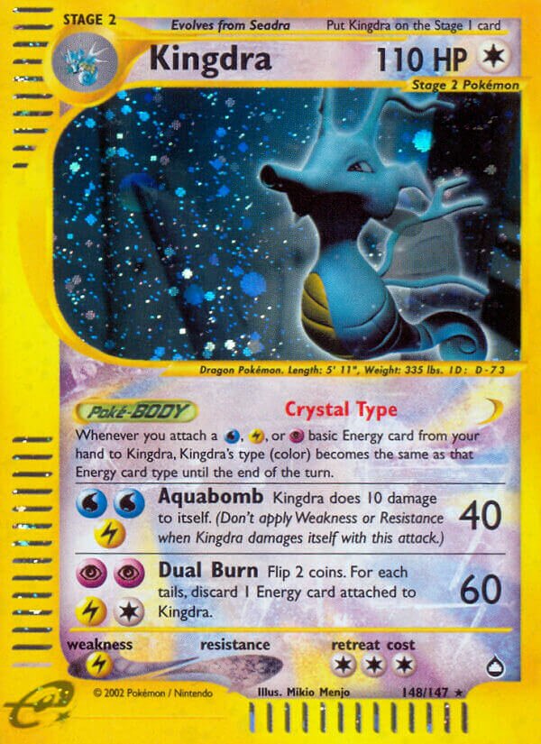 Kingdra 148/186 — Aquapolis (English Pokémon TCG card)