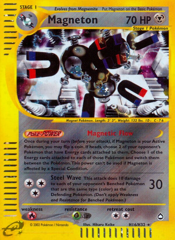 Magneton H16 — Aquapolis (English Pokémon TCG card)