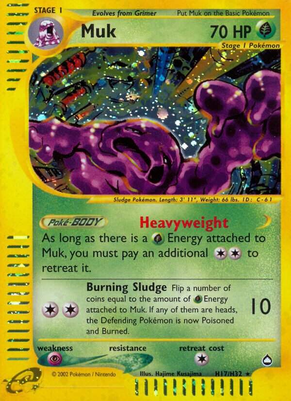 Muk H17 — Aquapolis (English Pokémon TCG card)