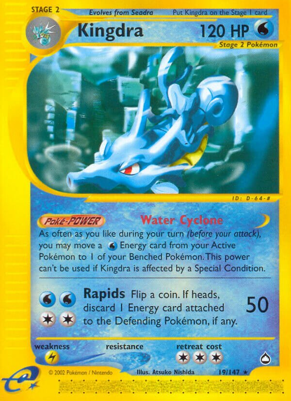 Kingdra 019/186 — Aquapolis (English Pokémon TCG card)