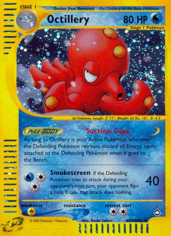 Octillery H20 — Aquapolis (English Pokémon TCG card)