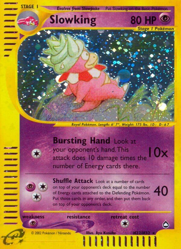 Slowking H22 — Aquapolis (English Pokémon TCG card)