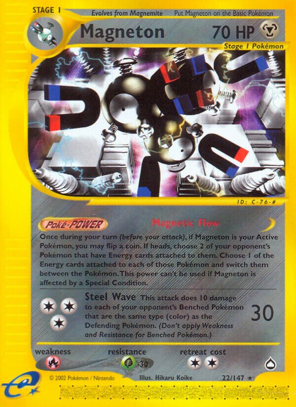 Magneton 022/186 — Aquapolis (English Pokémon TCG card)