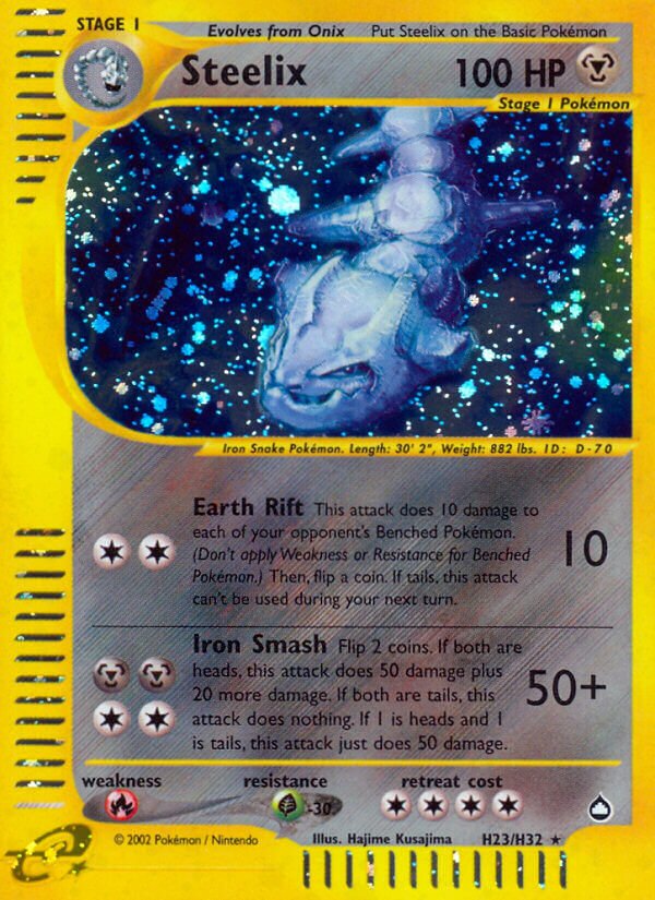 Steelix H23 — Aquapolis (English Pokémon TCG card)