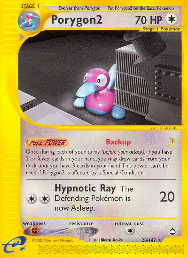 Porygon2 028/186 — Aquapolis (English Pokémon TCG card)