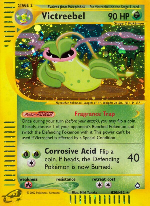 Victreebel H30 — Aquapolis (English Pokémon TCG card)
