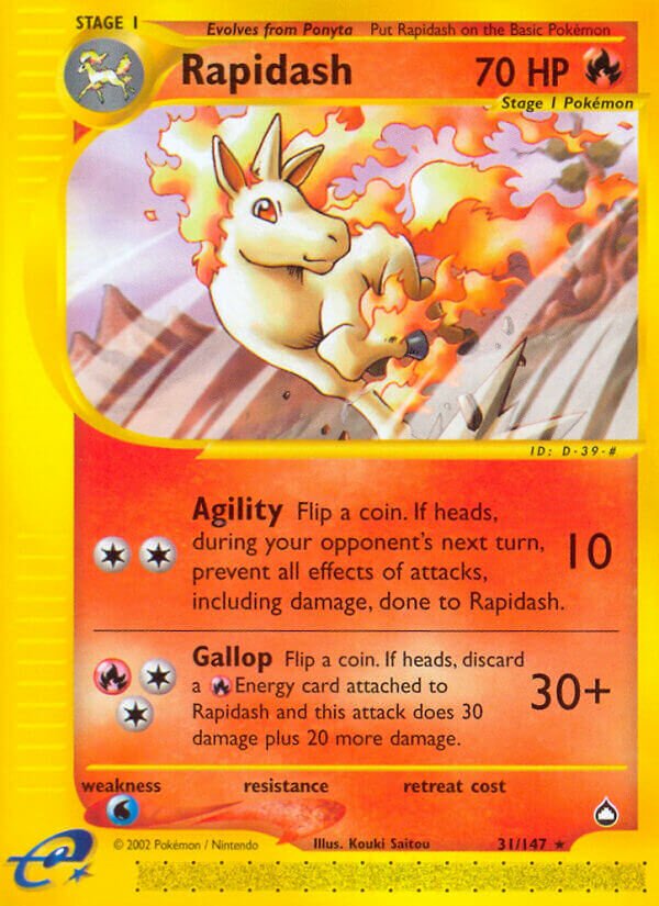 Rapidash 031/186 — Aquapolis (English Pokémon TCG card)