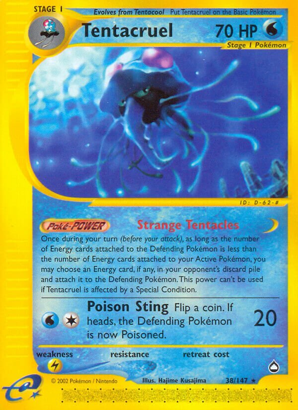 Tentacruel 038/186 — Aquapolis (English Pokémon TCG card)