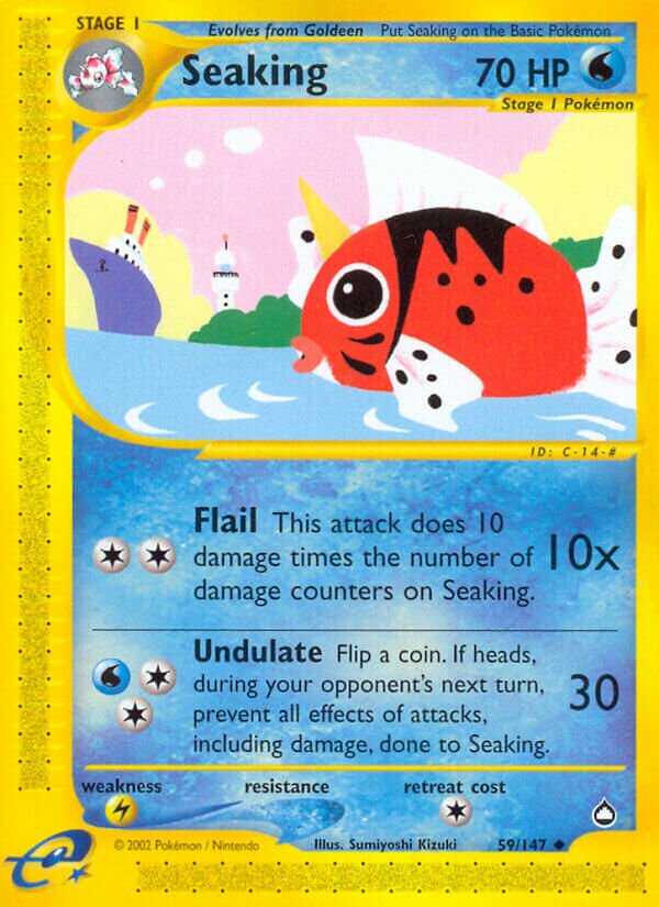 Seaking 059/186 — Aquapolis (English Pokémon TCG card)