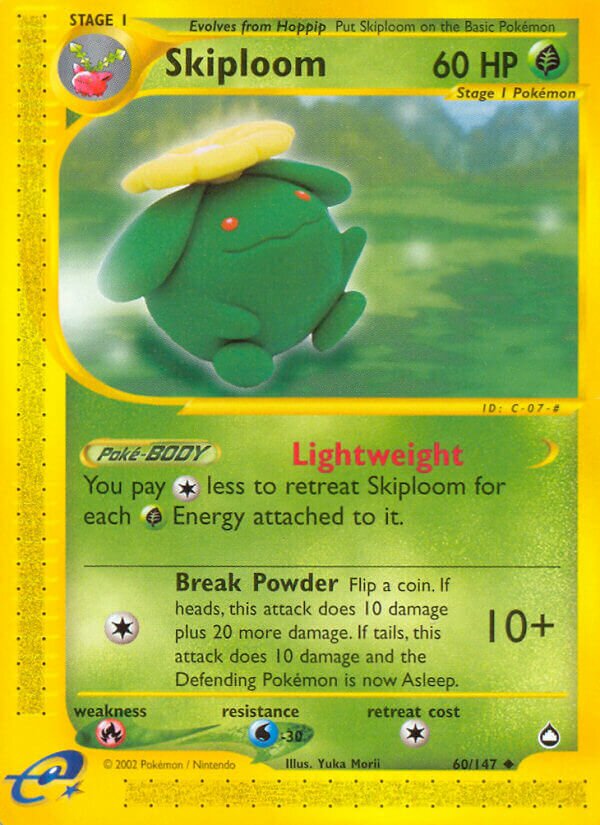 Skiploom 060/186 — Aquapolis (English Pokémon TCG card)