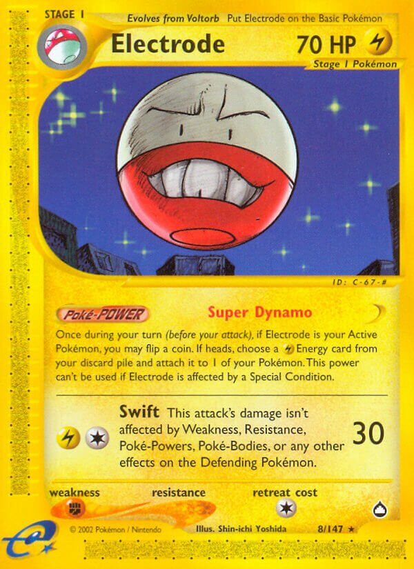 Electrode 008/186 — Aquapolis (English Pokémon TCG card)