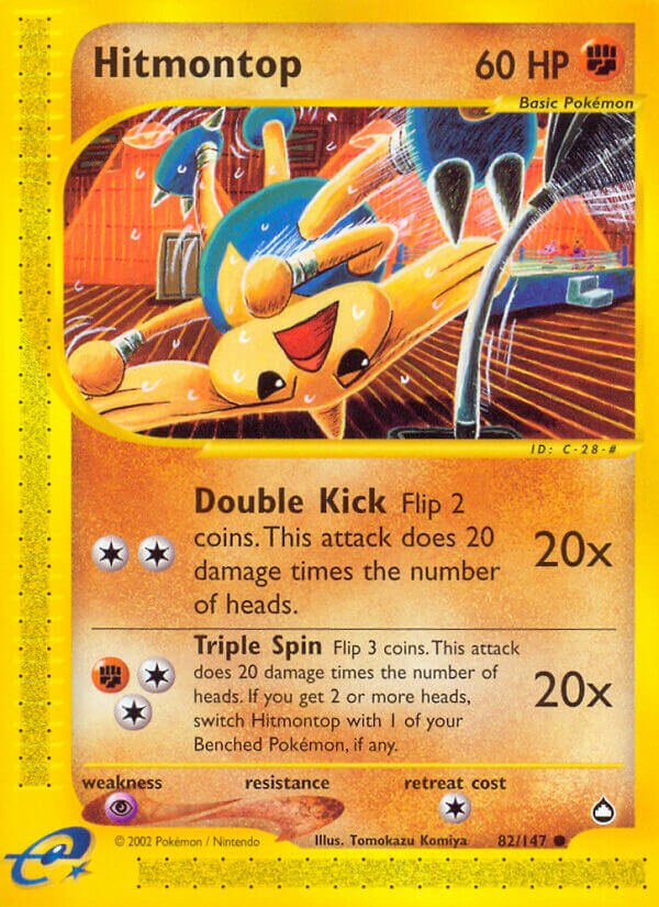 Hitmontop 082/186 — Aquapolis (English Pokémon TCG card)