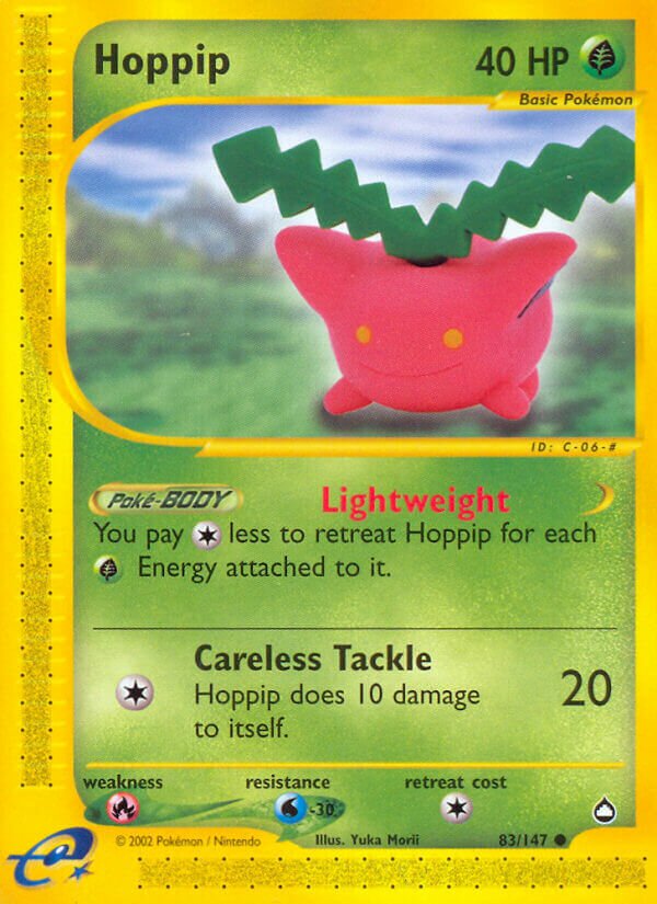 Hoppip 083/186 — Aquapolis (English Pokémon TCG card)