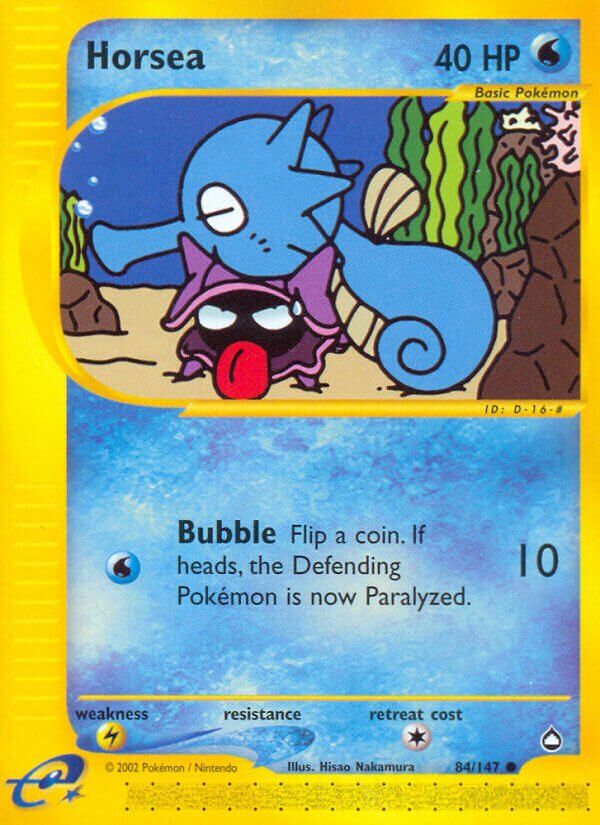 Horsea 084/186 — Aquapolis (English Pokémon TCG card)