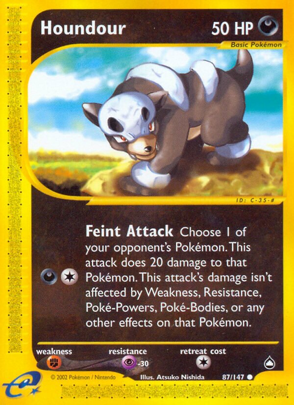 Houndour 087/186 — Aquapolis (English Pokémon TCG card)