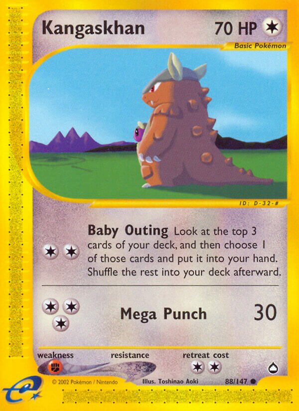 Kangaskhan 088/186 — Aquapolis (English Pokémon TCG card)
