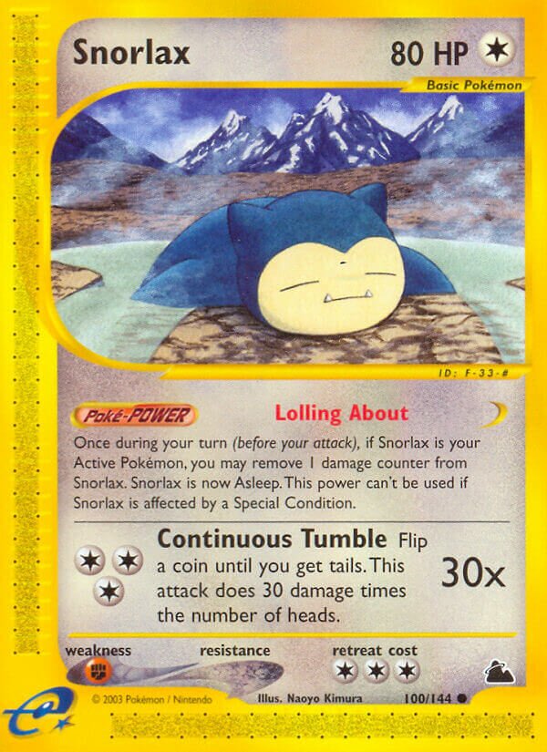 Snorlax 100/182 — Skyridge (English Pokémon TCG card)