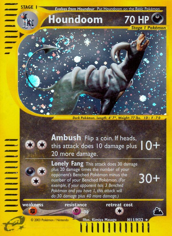 Houndoom H11 — Skyridge (English Pokémon TCG card)