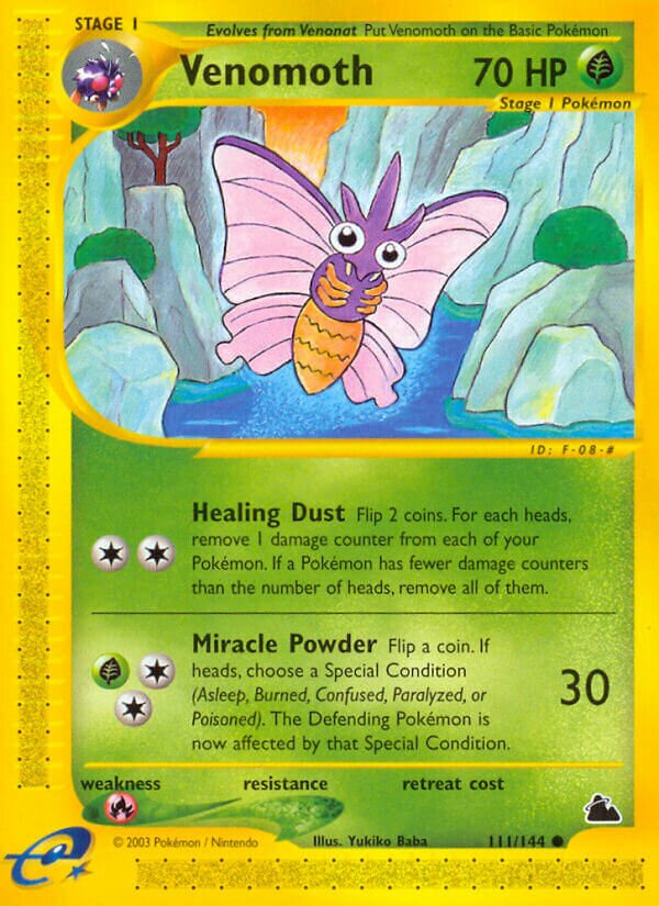 Venomoth 111/182 — Skyridge (English Pokémon TCG card)