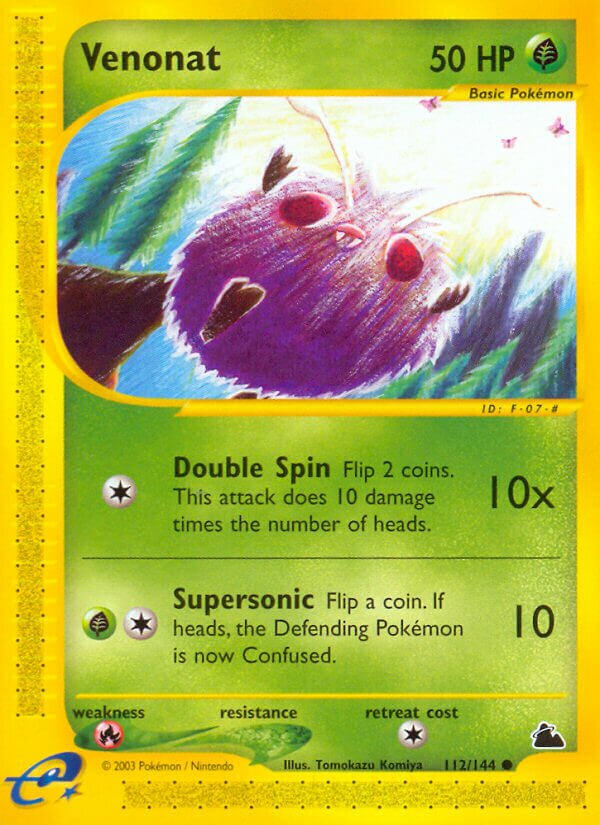 Venonat 112/182 — Skyridge (English Pokémon TCG card)